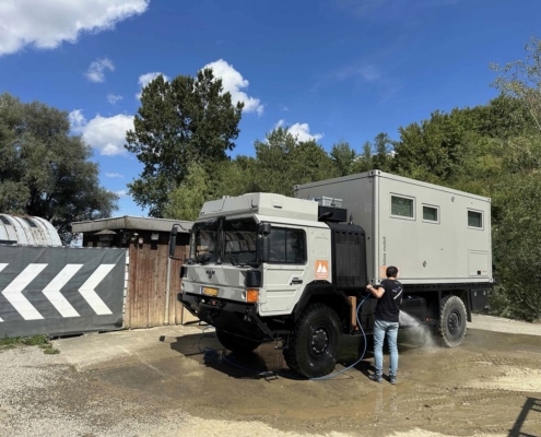 Truck cleaning